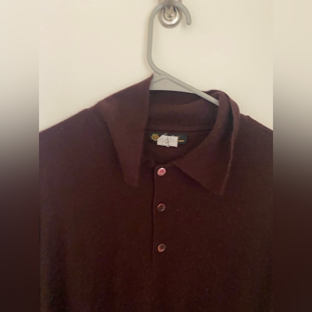 Loro piana mahogany cashmere polo - Picture 3 of 8